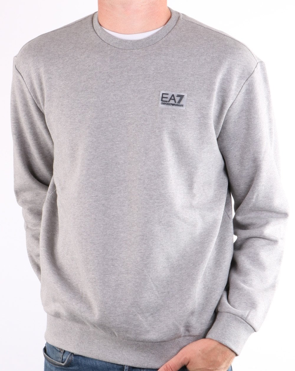 Emporio Armani EA7 Sweatshirt Medium Grey Marl - Image 2