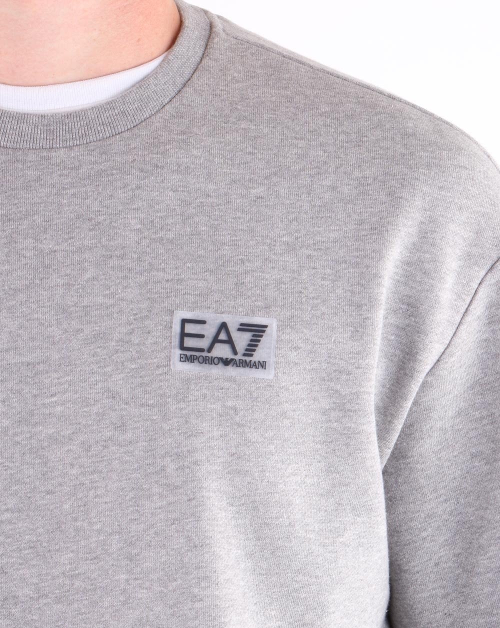Emporio Armani EA7 Sweatshirt Medium Grey Marl - Image 3