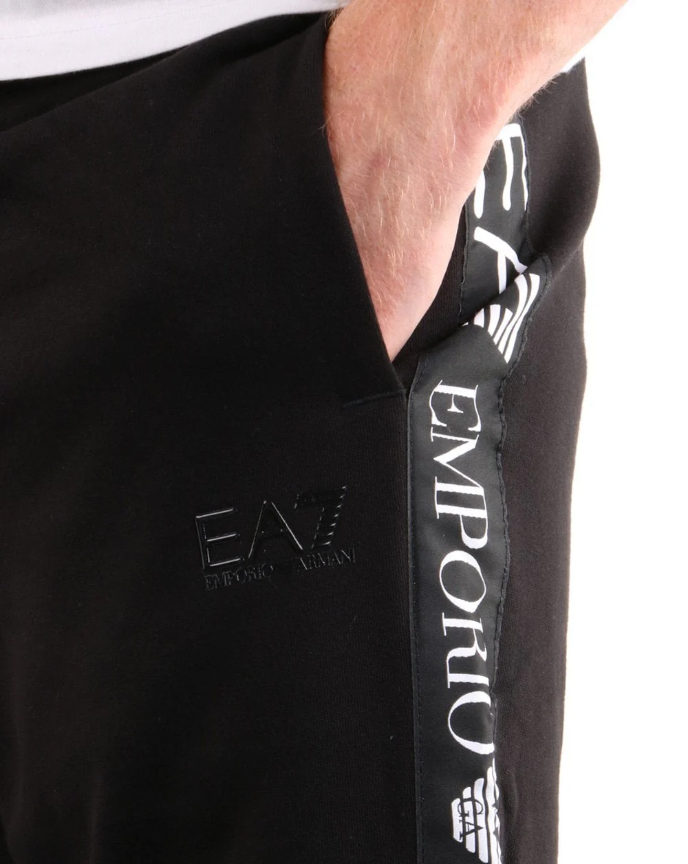 Emporio Armani EA7 Track Pants Black - Image 2