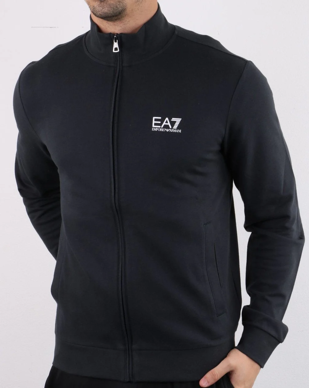 Emporio Armani EA7 Track Top Navy - Image 2