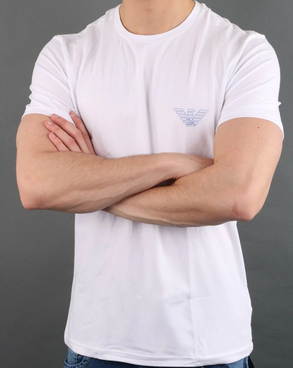 Emporio Armani Organic Cotton Loungewear T-shirt White - Image 3