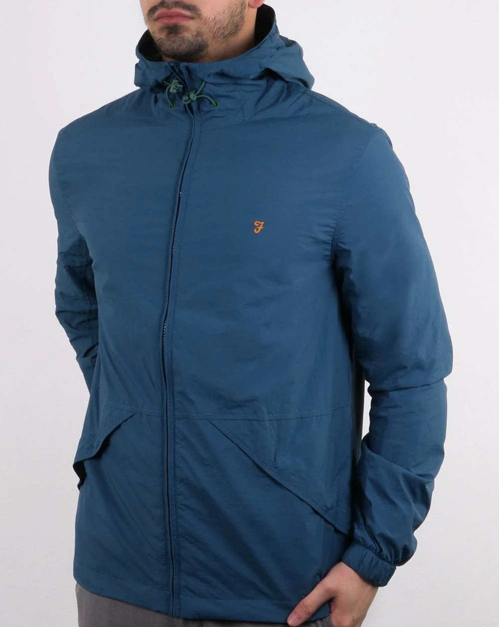 Farah Astoria Hooded Coat Blue Star - Image 2
