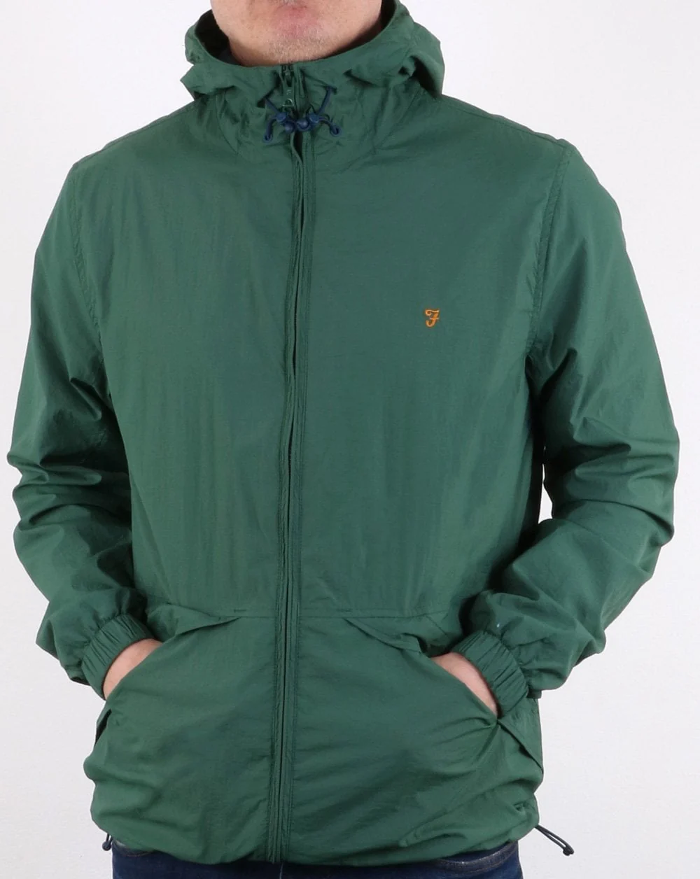 Farah Astoria Hooded Coat Lawn Green - Image 3
