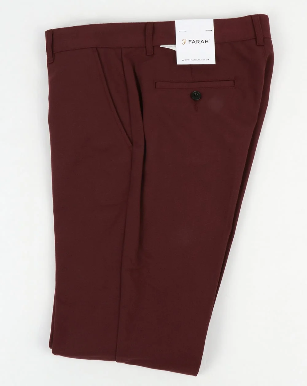 Farah Basset Hopsack Trousers Farah Red - Image 4