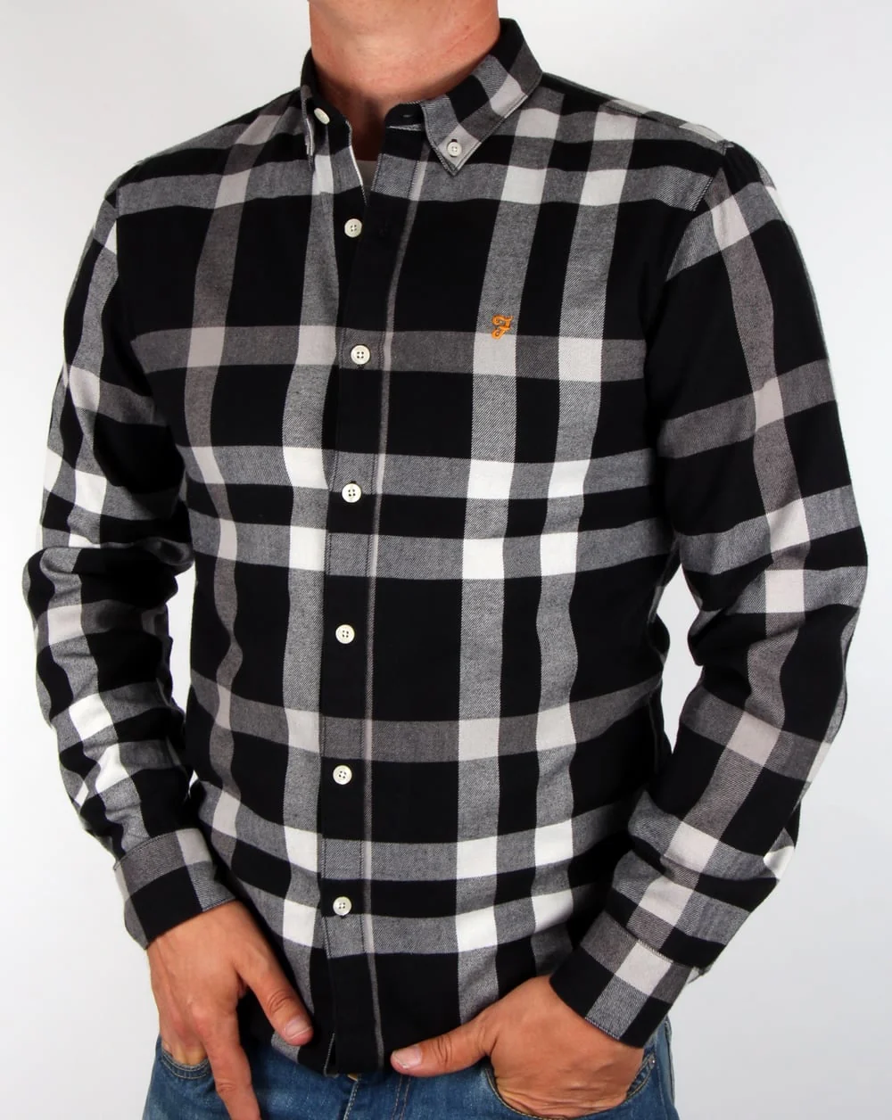 Farah Chapel Check Shirt Black