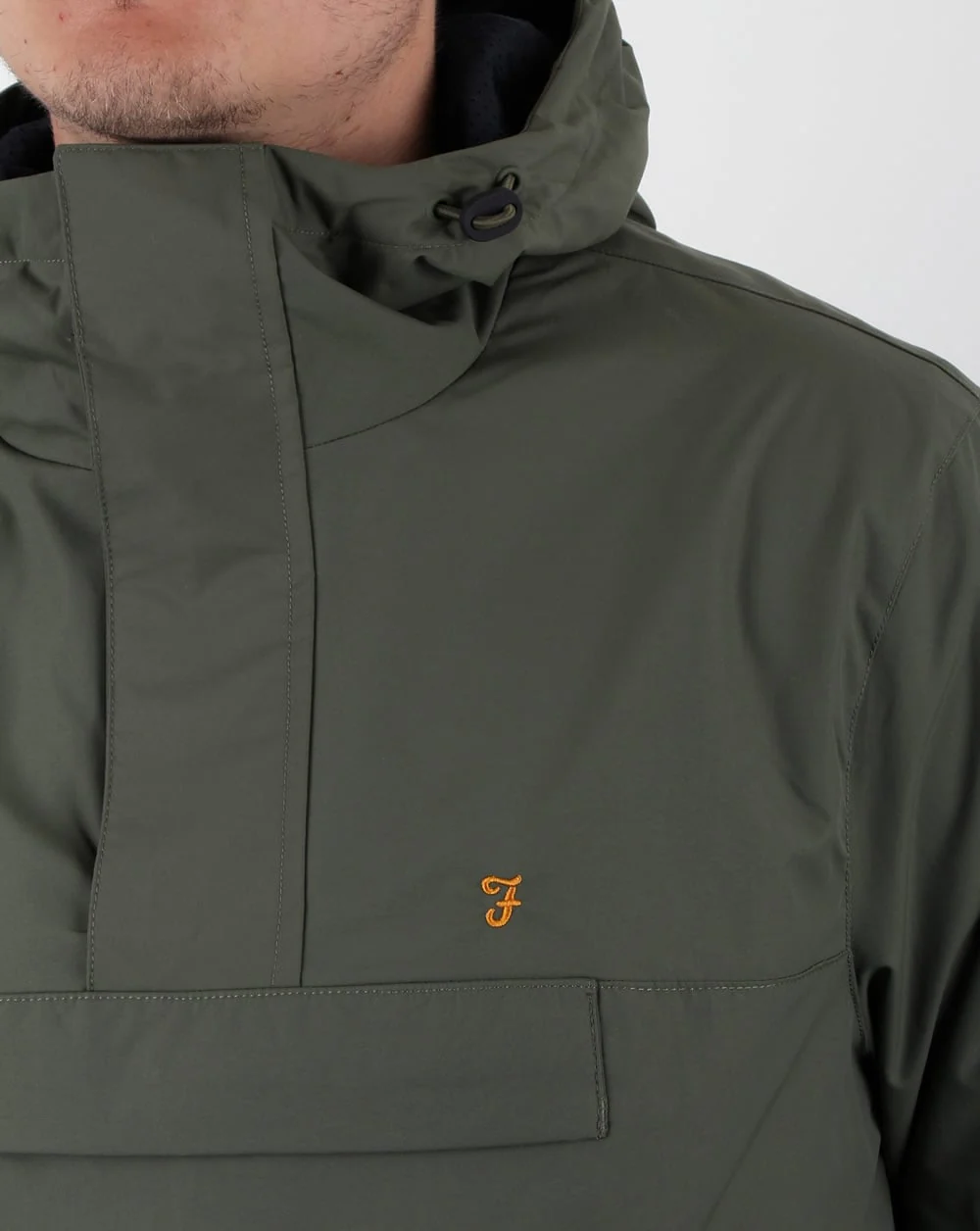 Farah Clydesdale Overhead Jacket Military Green - Image 2