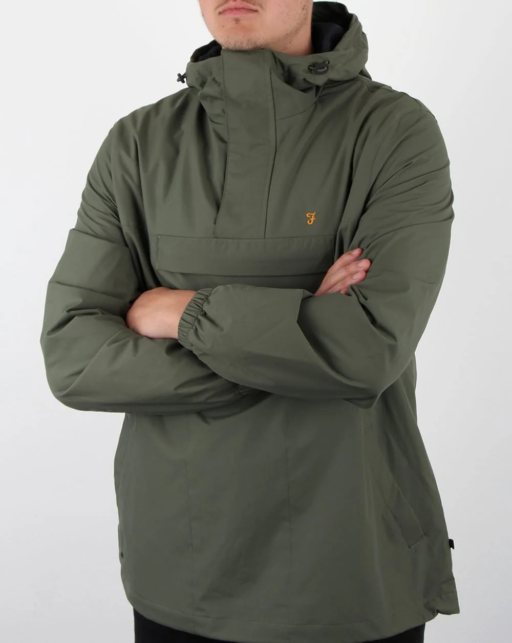 Farah Clydesdale Overhead Jacket Military Green - Image 3