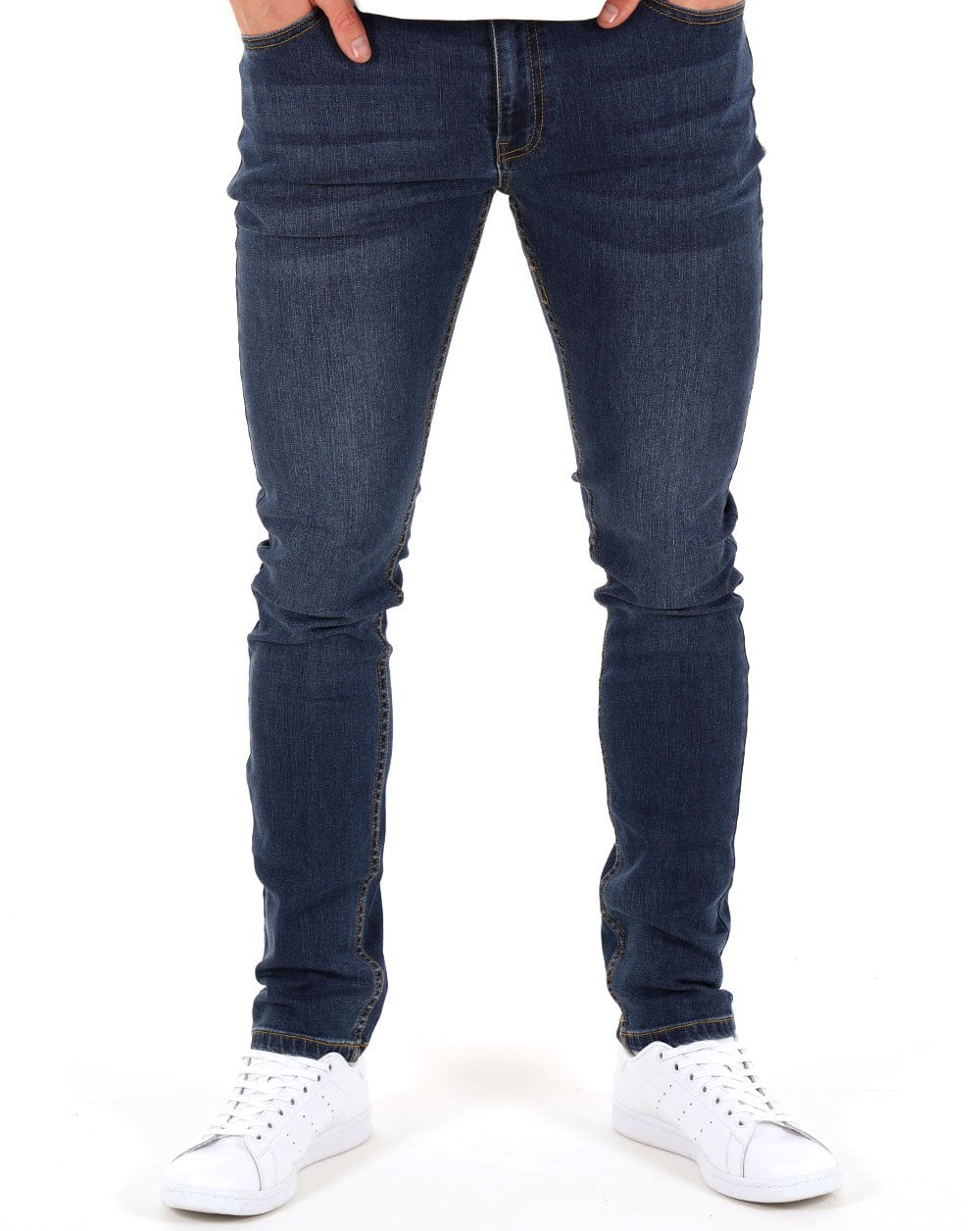 Farah Drake Slim Fit Jeans Mid Denim - Image 2