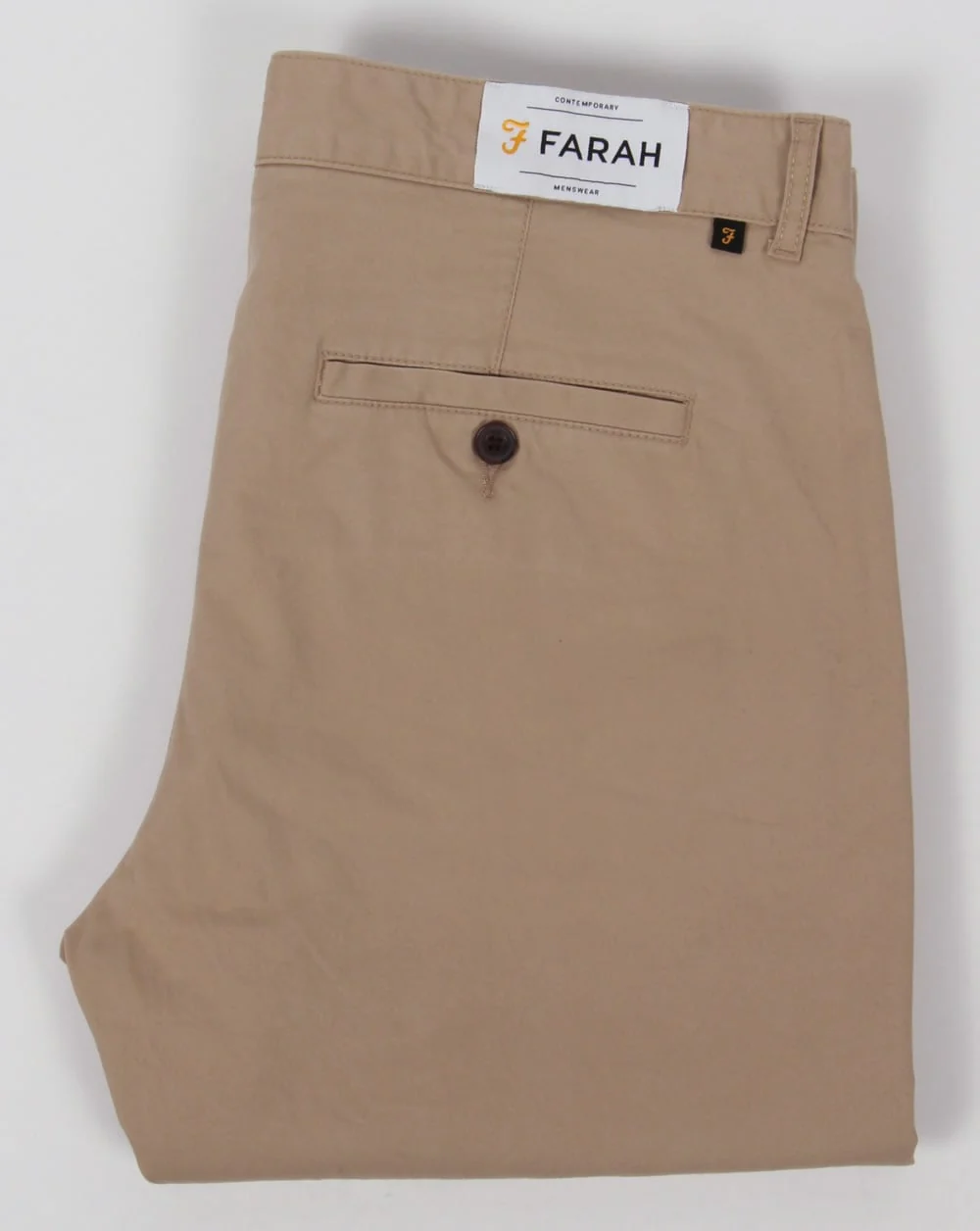 Farah Elm Chino Twill Trousers Light Sand - Image 2