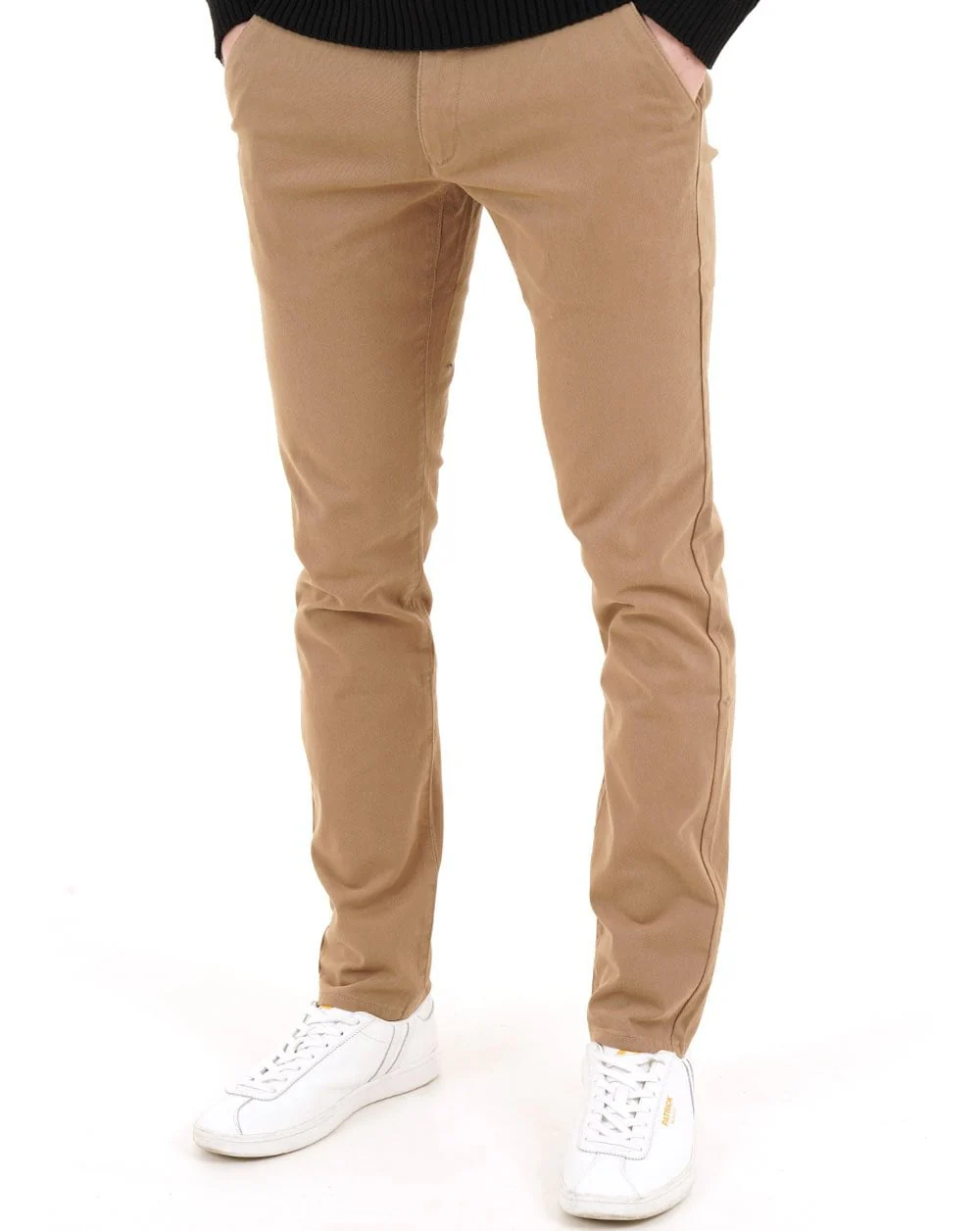 Farah Elm Slim Fit Twill Chinos Dark Sand - Image 2