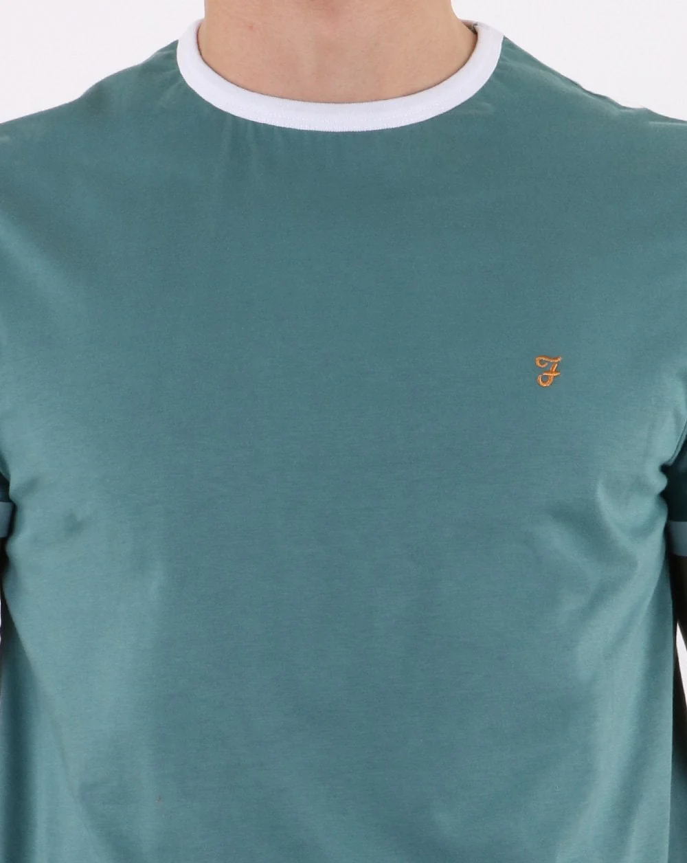 Farah Groves Ringer T Shirt Green - Image 4