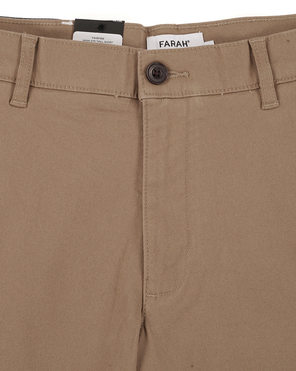 Farah Hawk Chino Twill Shorts Beige - Image 2