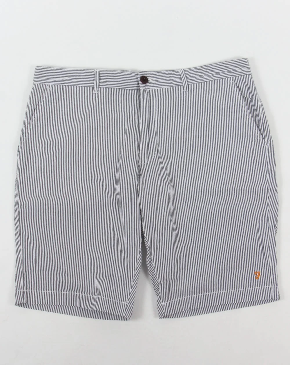 Farah Hawking Stripe Shorts White/Navy