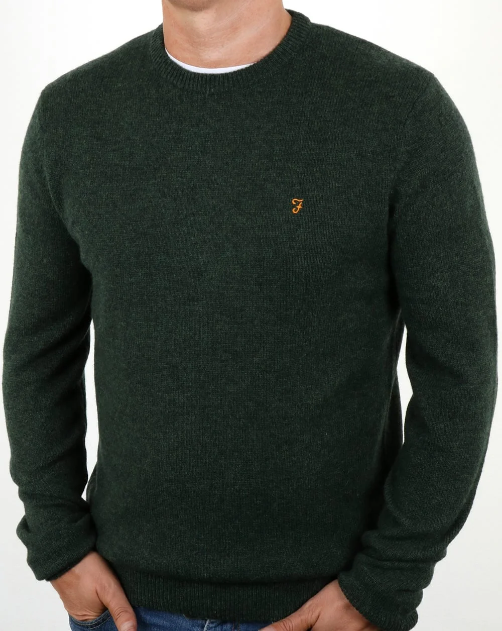 Farah Rosecroft Jumper Green Marl