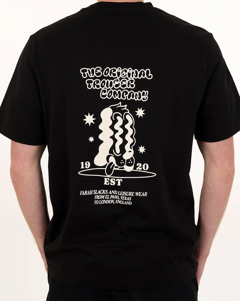 Farah Tristan Graphic Tee Black - Image 3