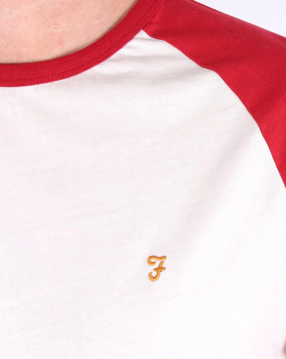 Farah Zemlak Raglan T Shirt Deep Red - Image 2