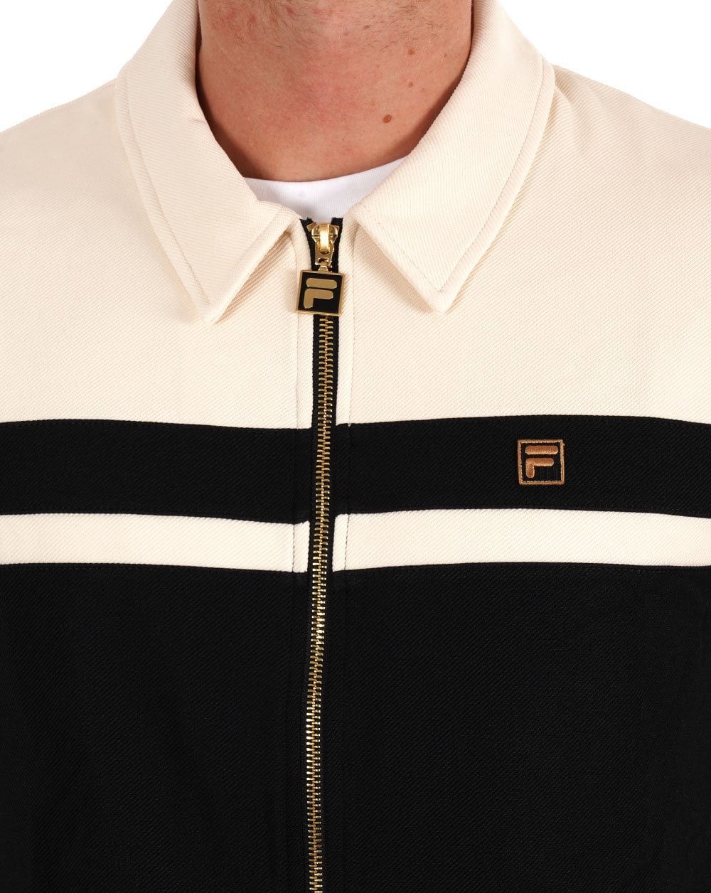 Fila Gold Bill Track Top Black / Ecru - Image 2
