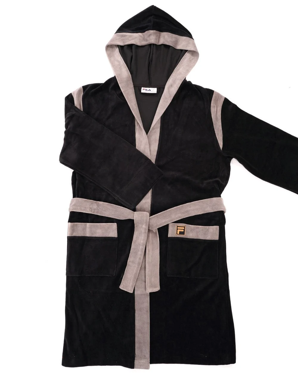 Fila Gold Dressing Gown Black/Grey