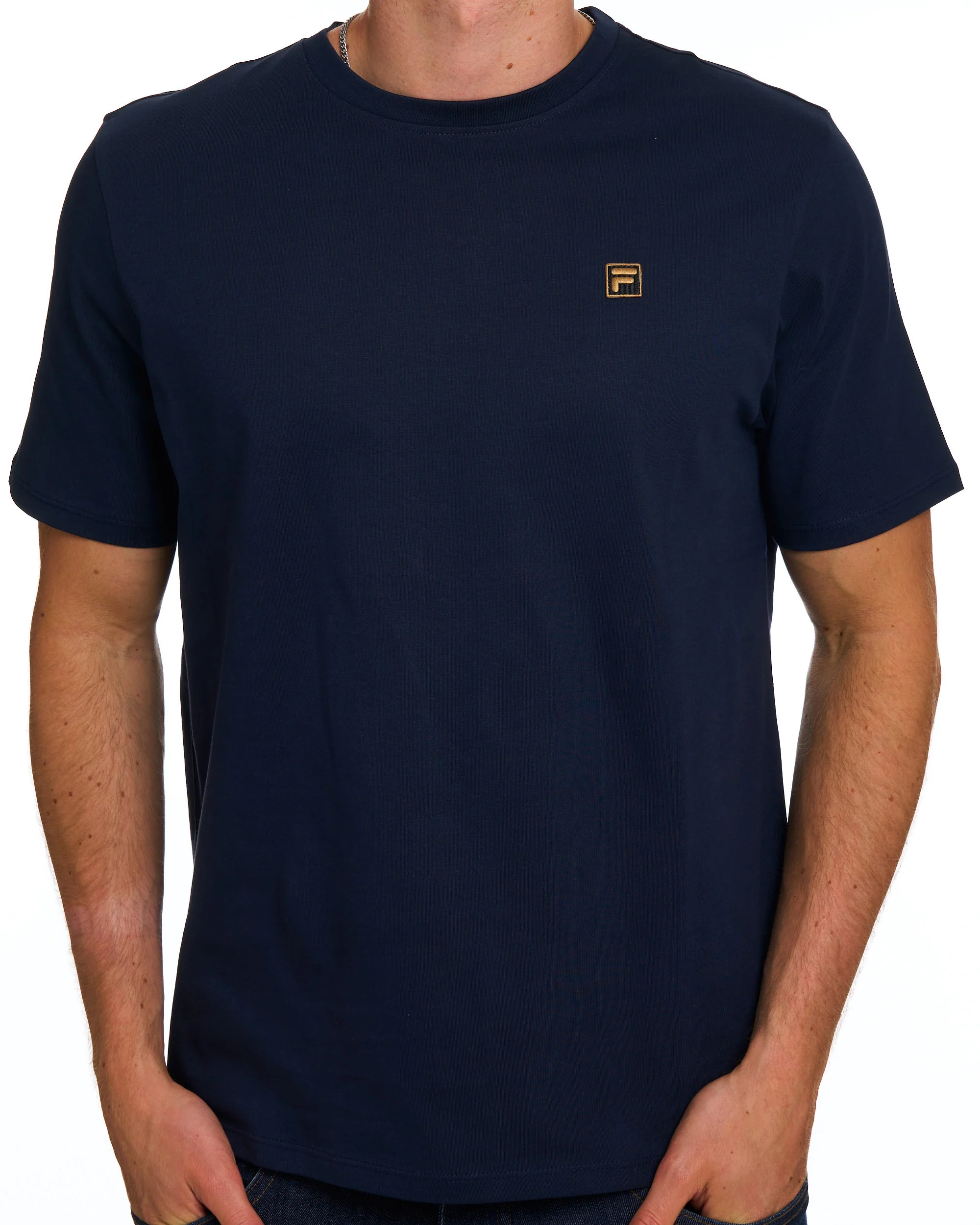Fila Gold Yaxley T Shirt Dark Navy - Image 2