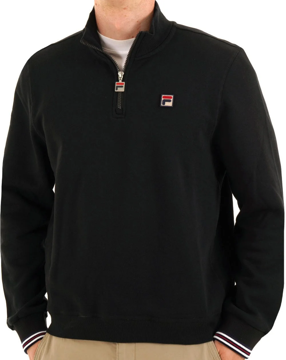Fila Vintage 1/4 Zip Sweat Black