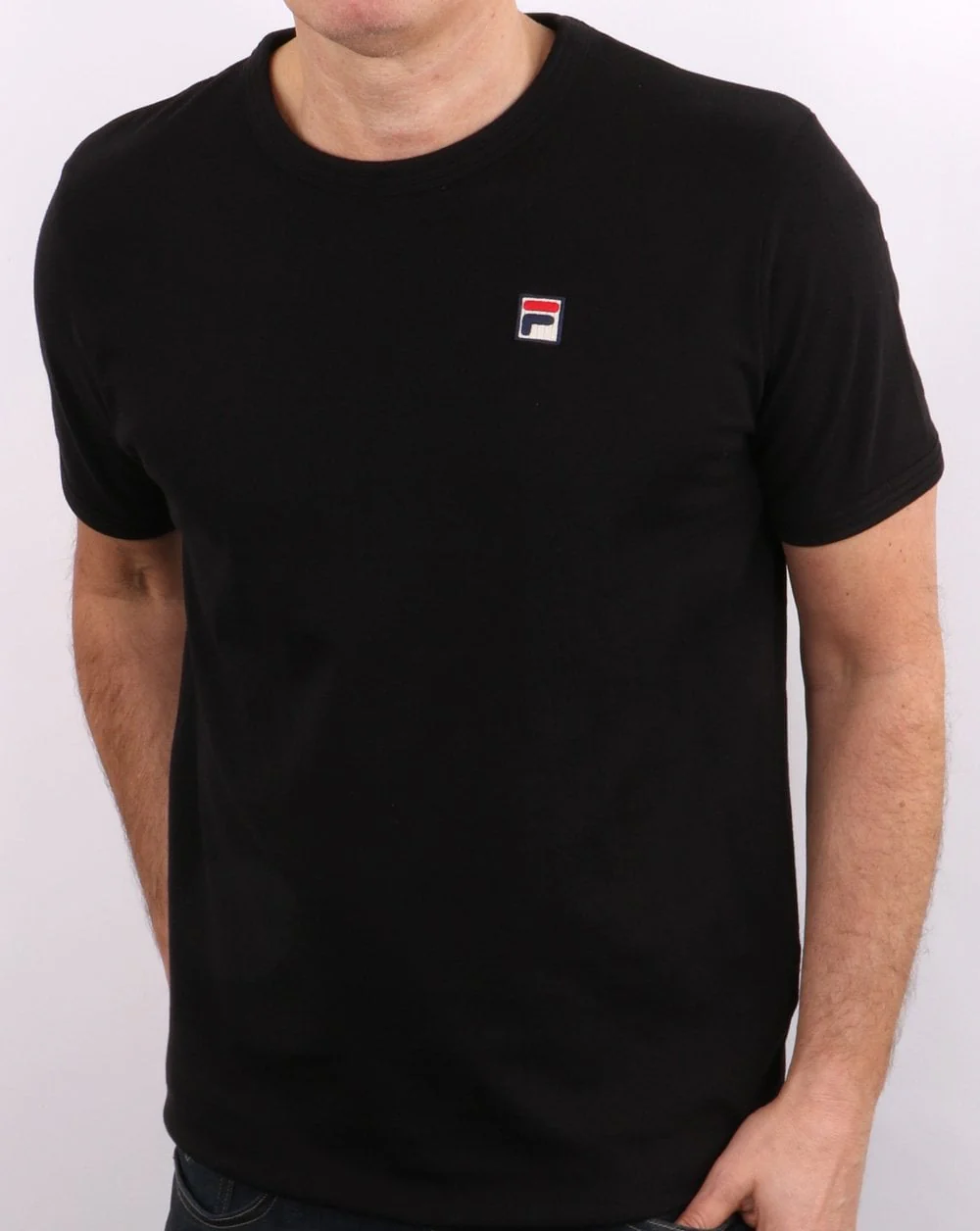 Fila Vintage 80scc T Shirt Black - Image 3