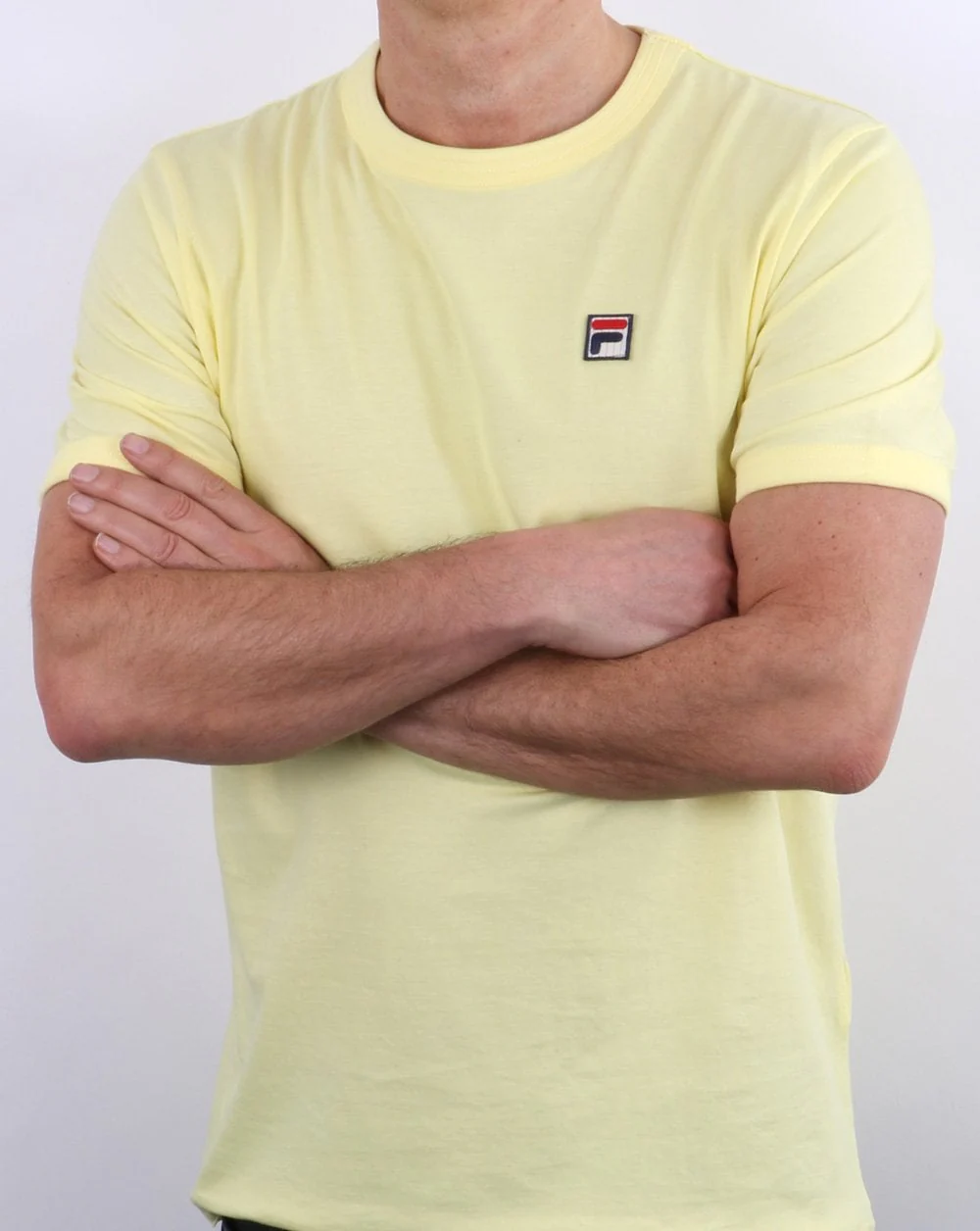 Fila Vintage 80scc T Shirt Lemon - Image 3