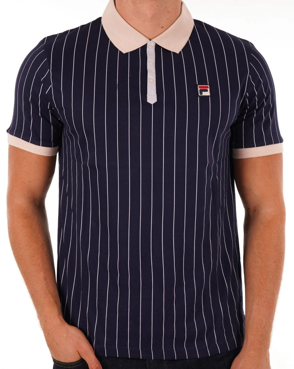 Fila Vintage BB1 Polo Shirt Navy