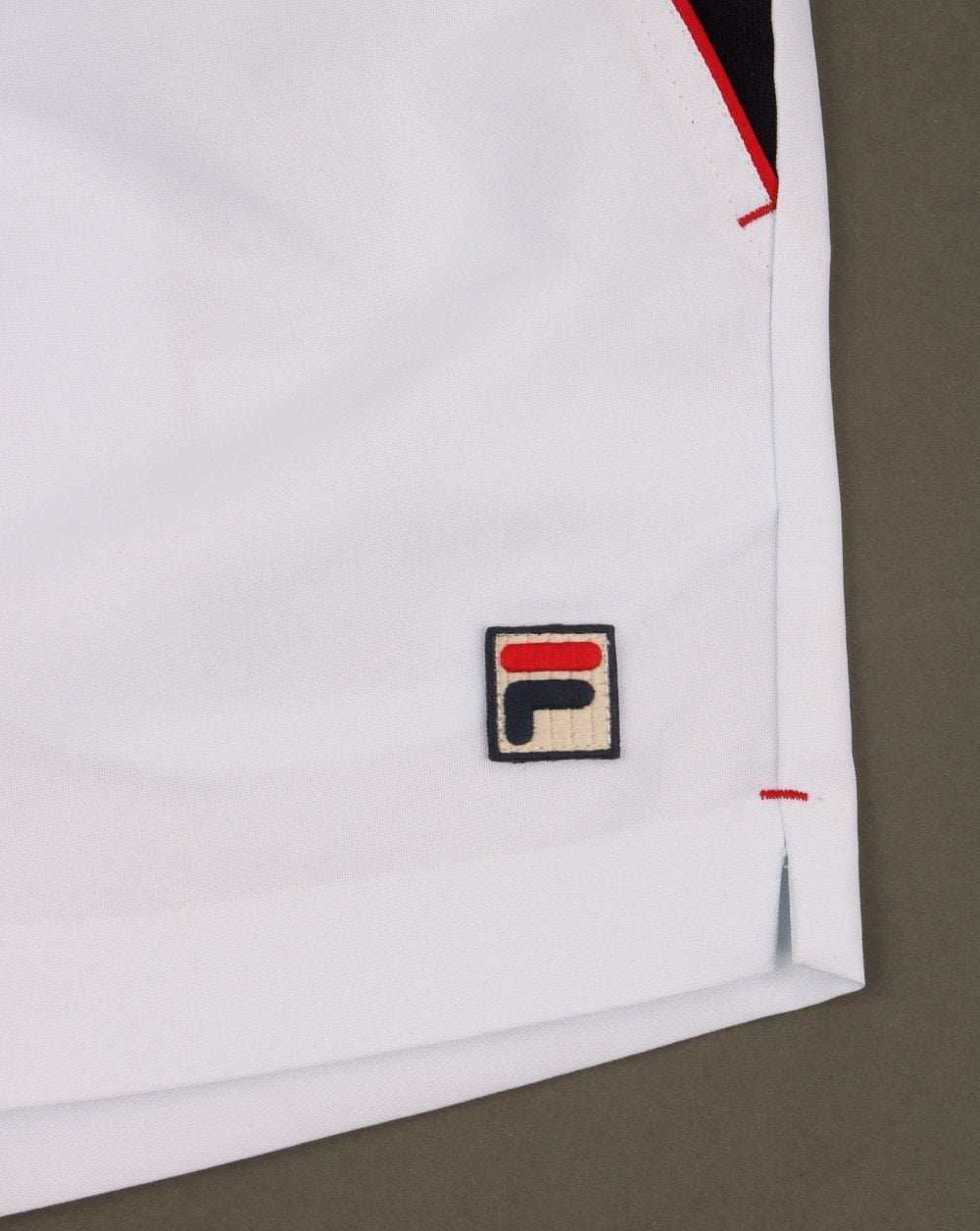 Fila Vintage Borg Tennis Shorts White/navy - Image 2