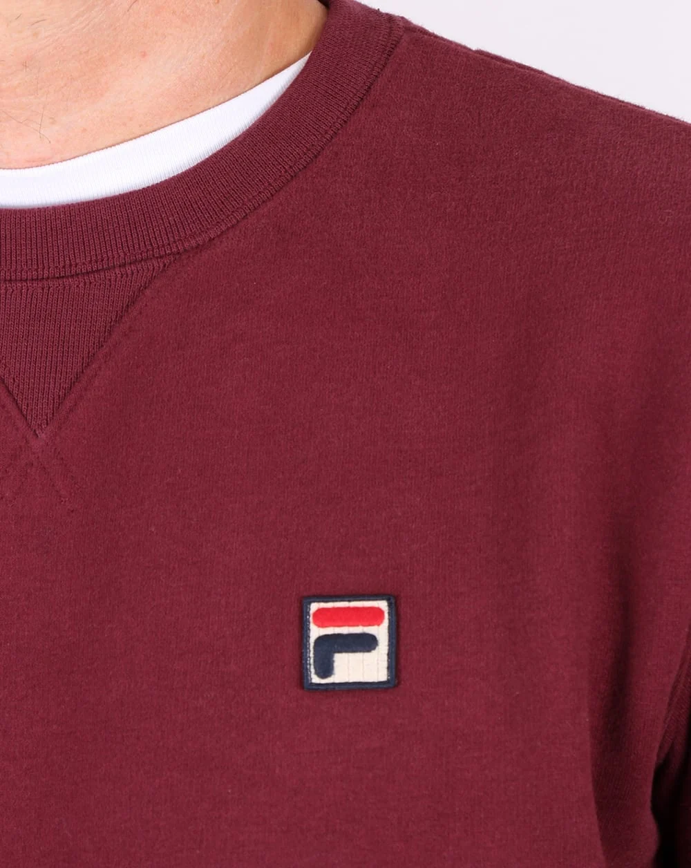Fila Vintage Brixen Sweatshirt Burgundy - Image 2