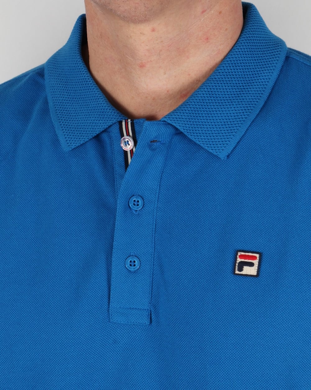 Fila Vintage Brizzi Polo Shirt Imperial Blue - Image 2