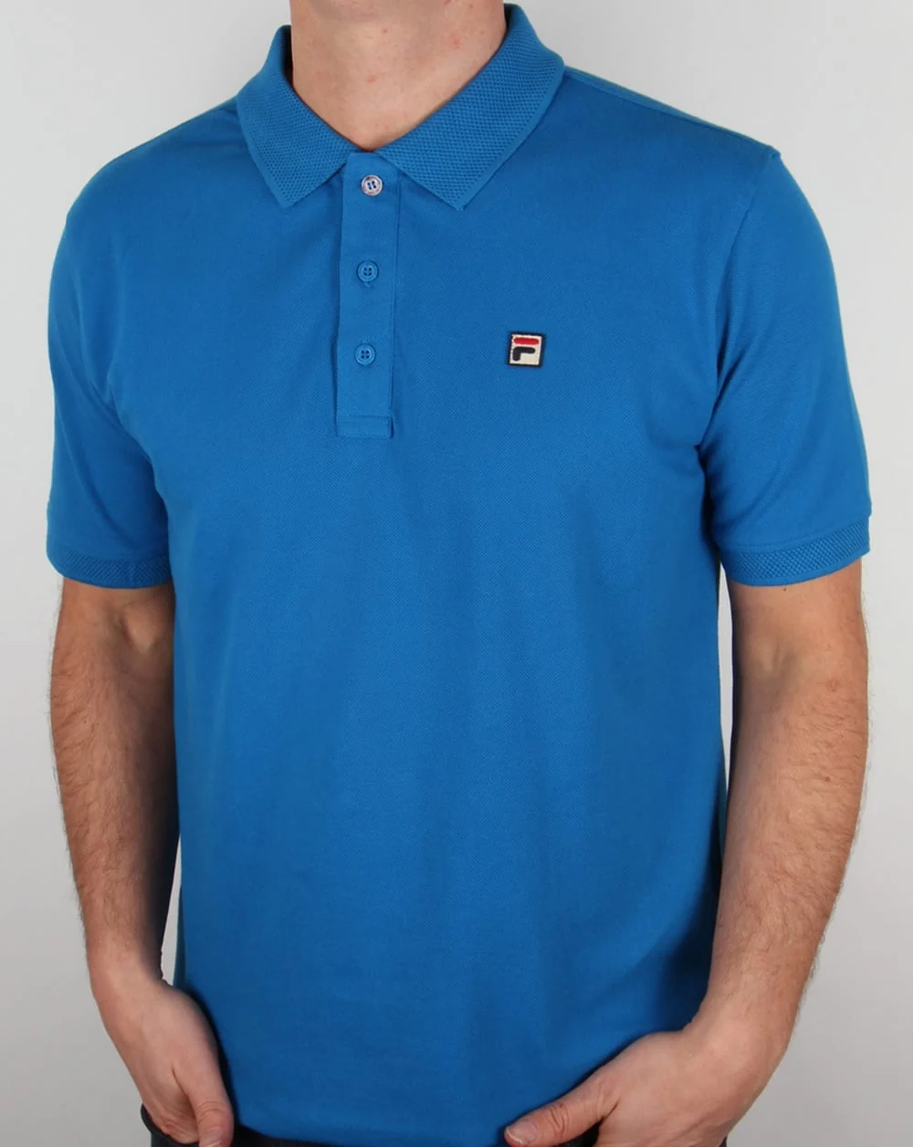 Fila Vintage Brizzi Polo Shirt Imperial Blue - Image 4