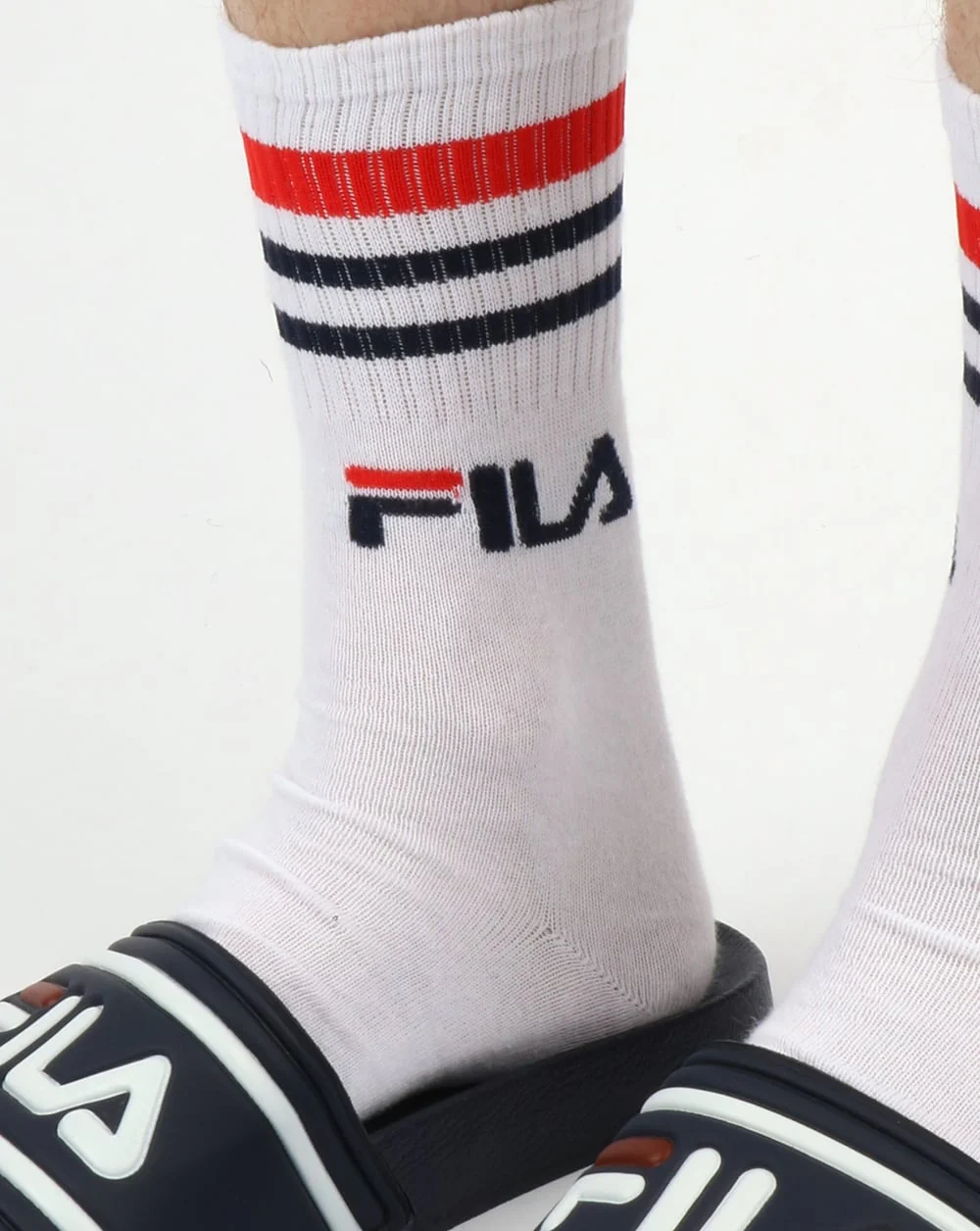 Fila Vintage Calza 3 Pack Socks White - Image 2