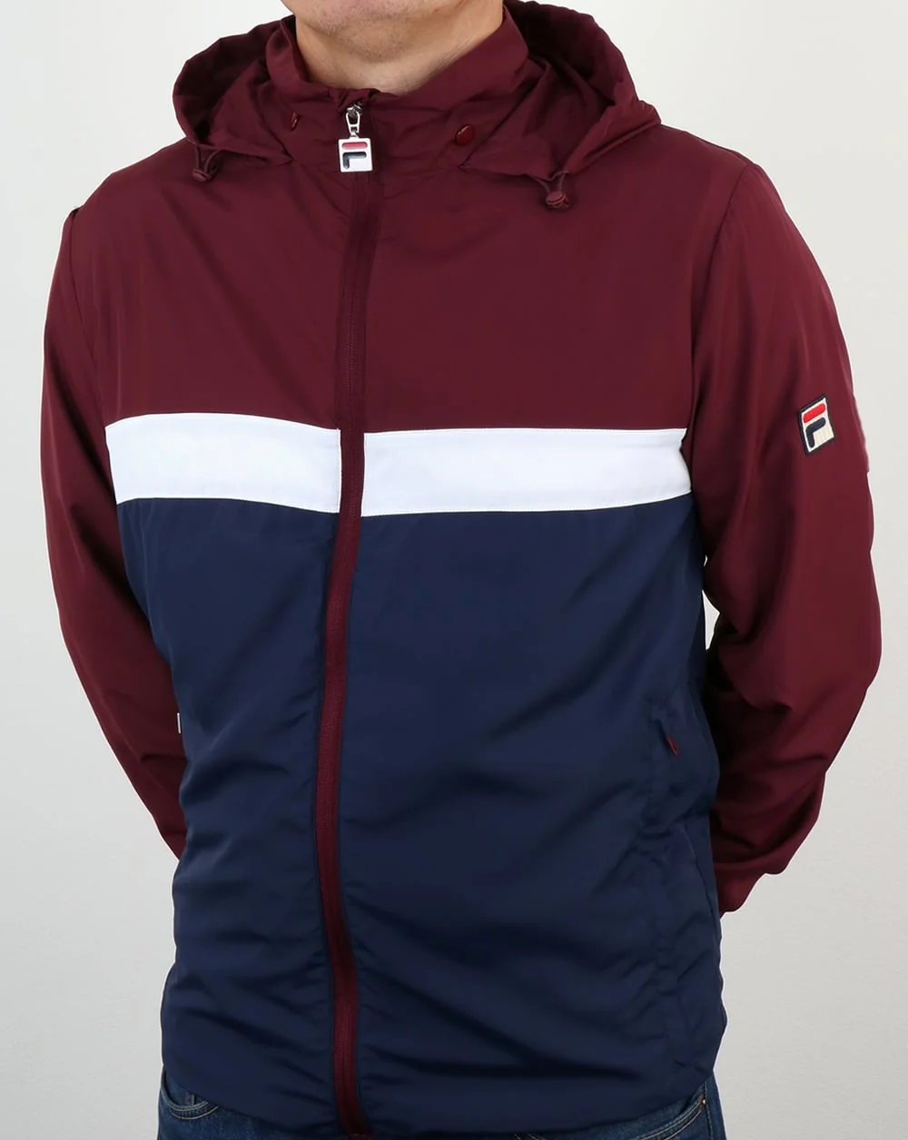 Fila Vintage Cipolla 2 Jacket Navy/Burgundy - Image 2