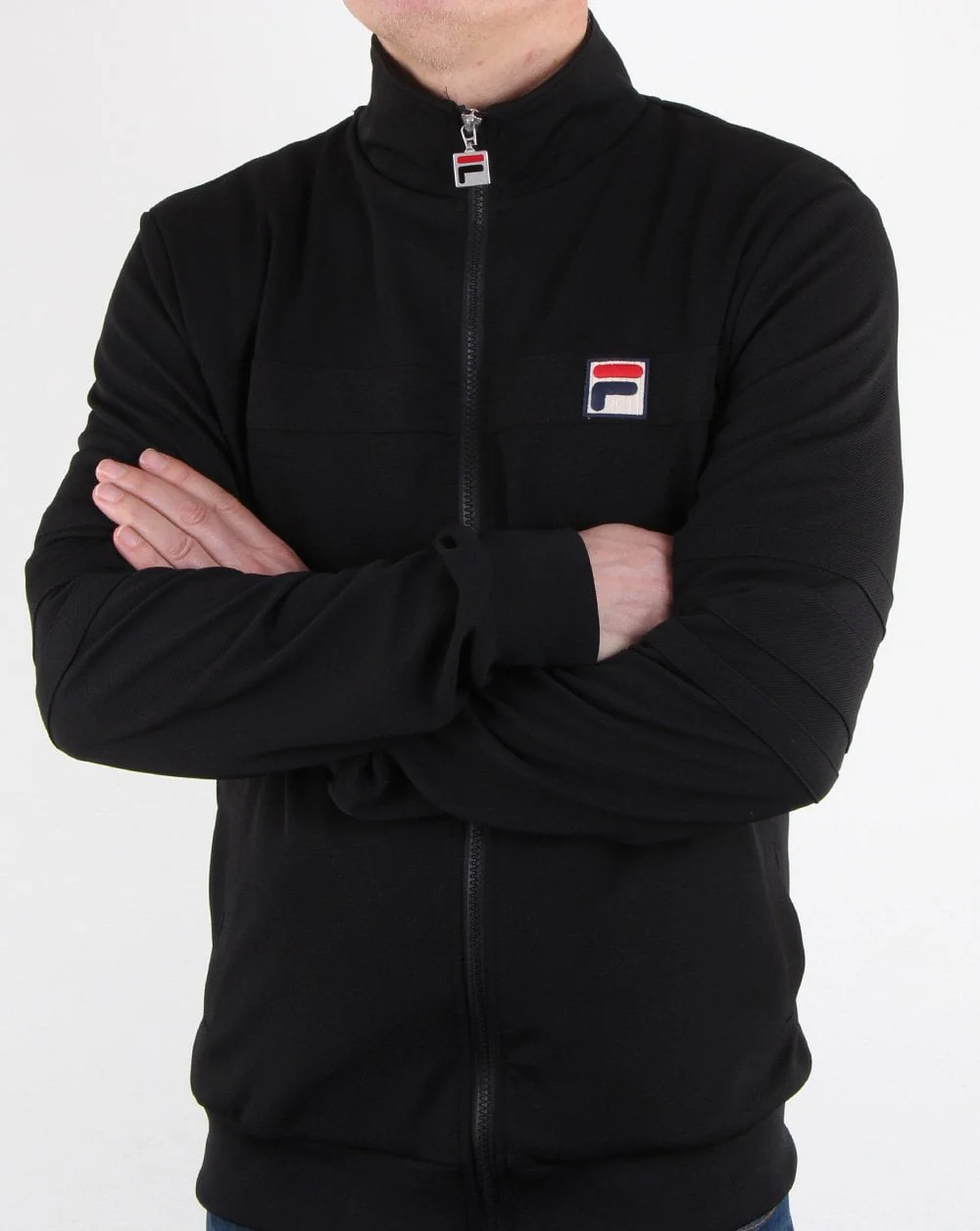 Fila Vintage Courto Track Top Black - Image 2