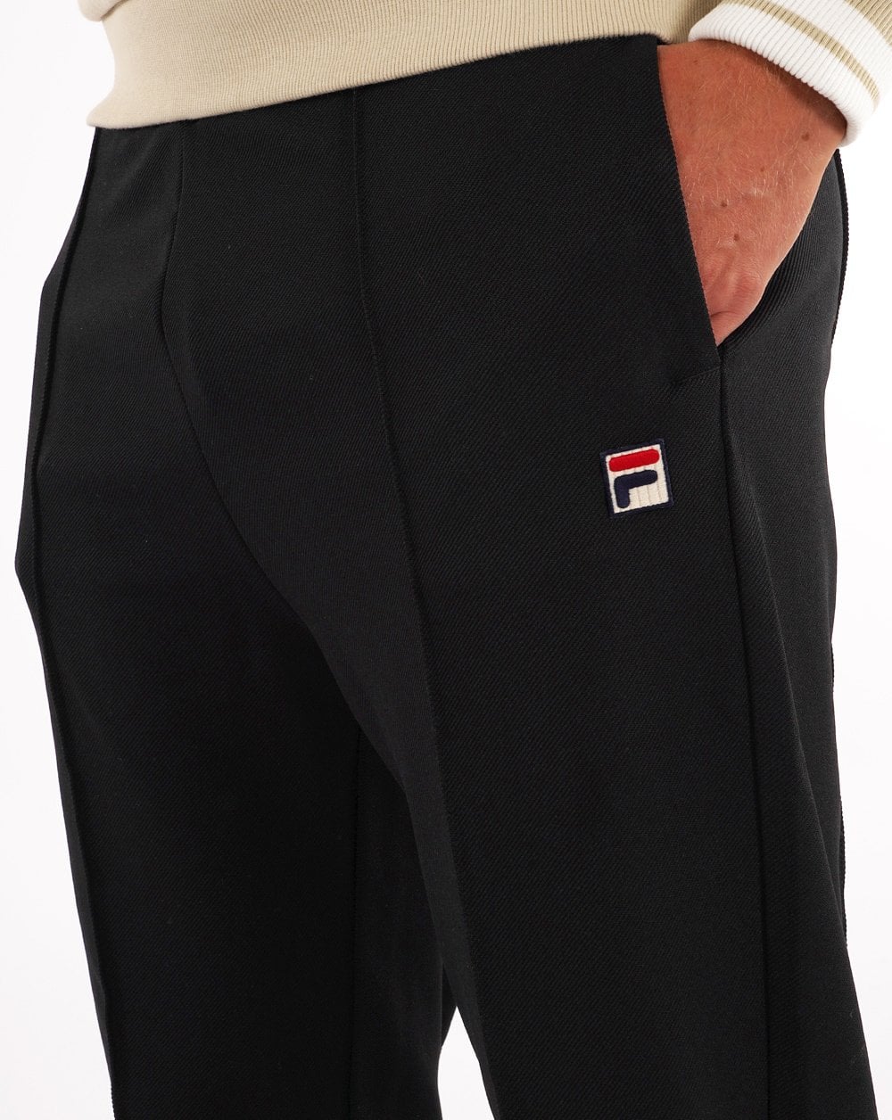 Fila Vintage Cruz Tiebreak Track Pants Black - Image 2