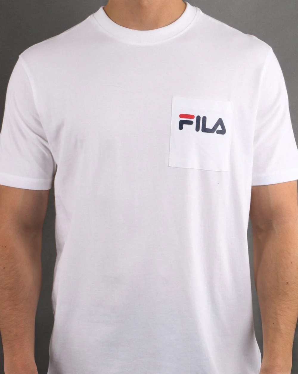 Fila Vintage Curtis Pocket T Shirt White - Image 3