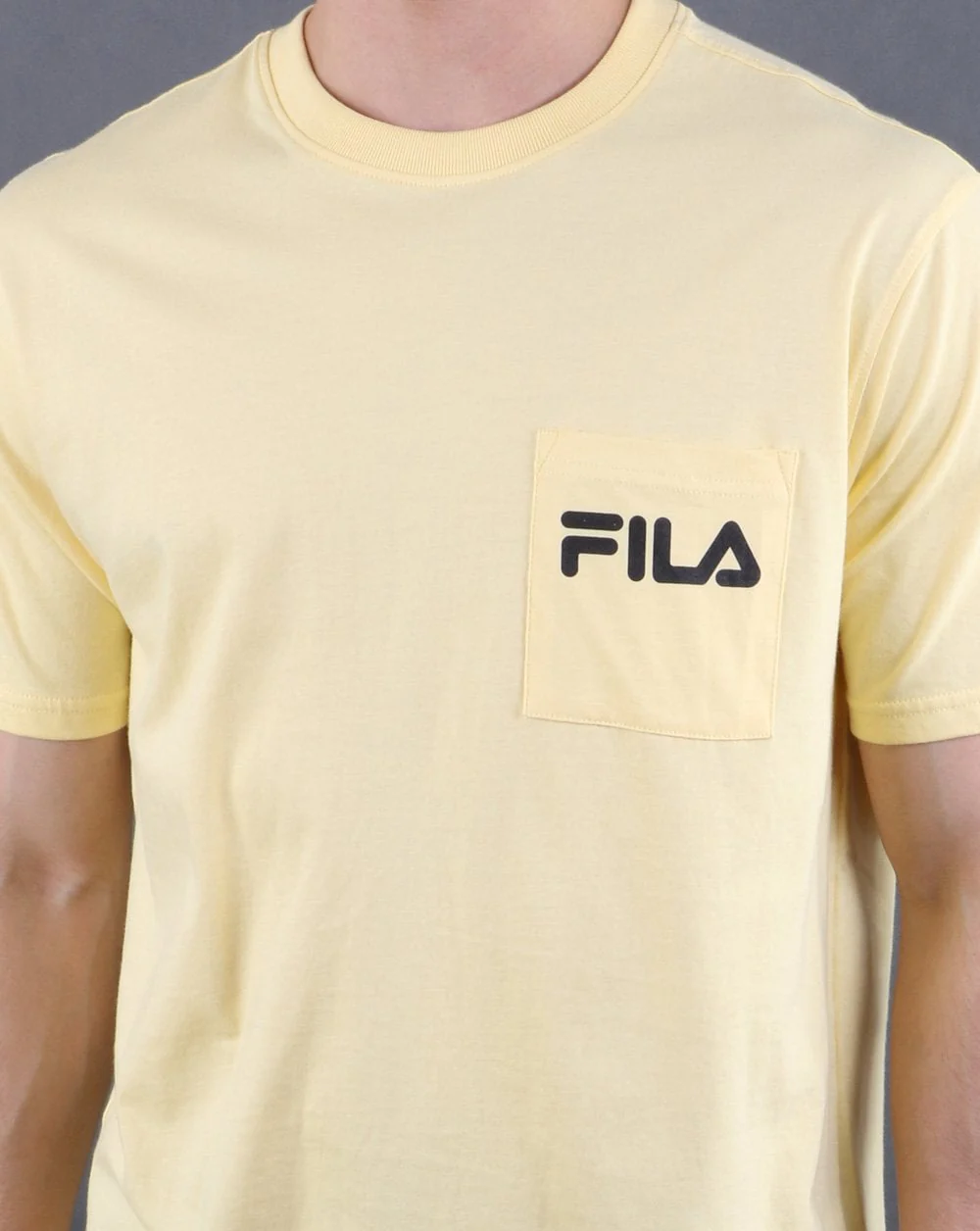 Fila Vintage Curtis Pocket T Shirt Yellow - Image 3