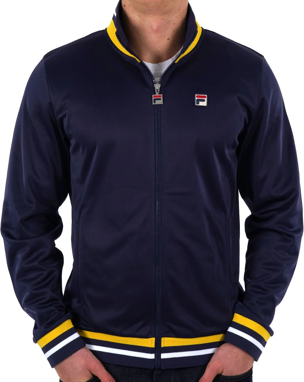 Fila Vintage Dane Track Top Navy - Image 3