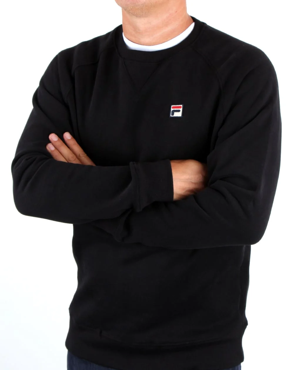 Fila Vintage Filippo Crew Sweat Black - Image 3