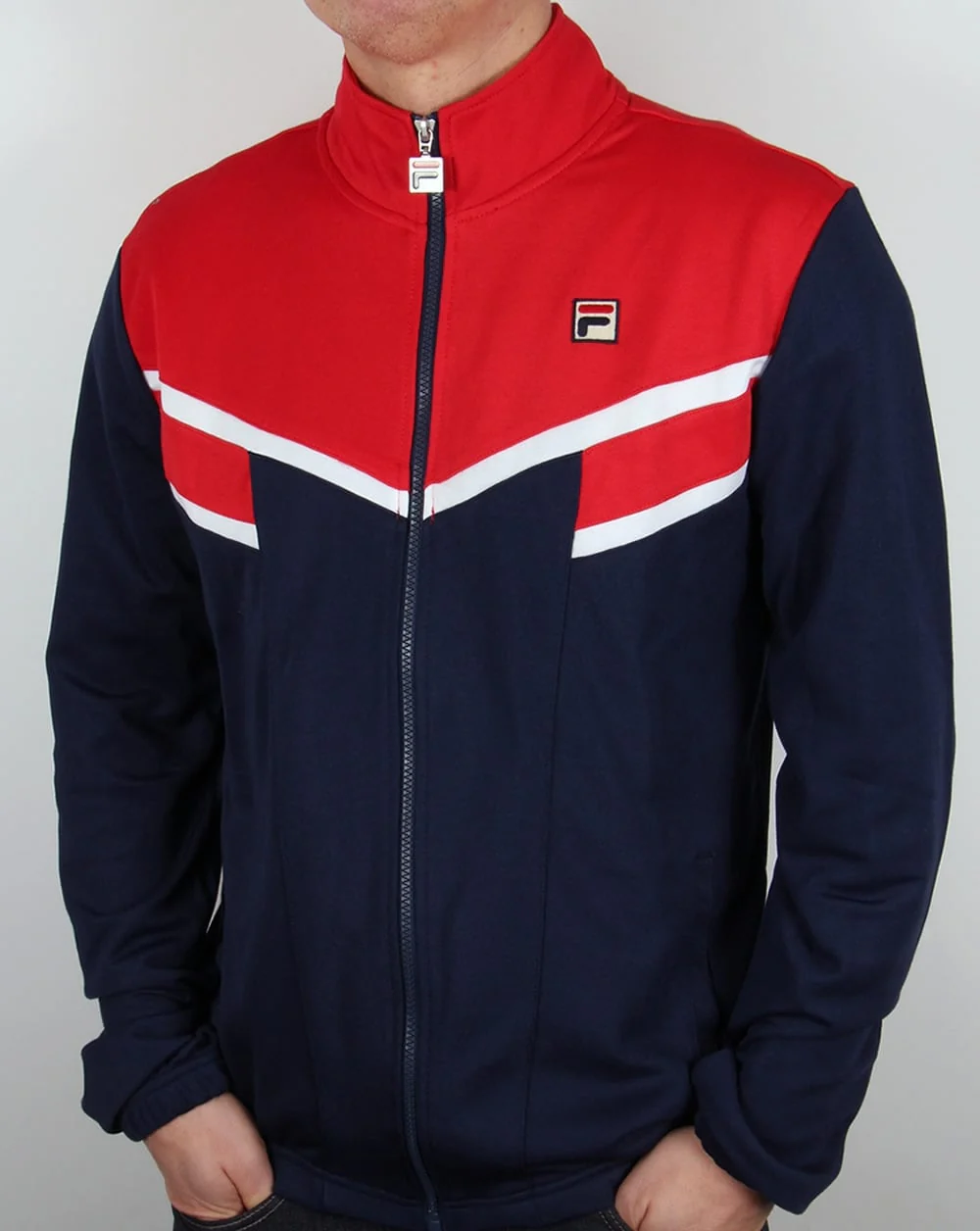 Fila Vintage Fognini Track Top Red/Navy