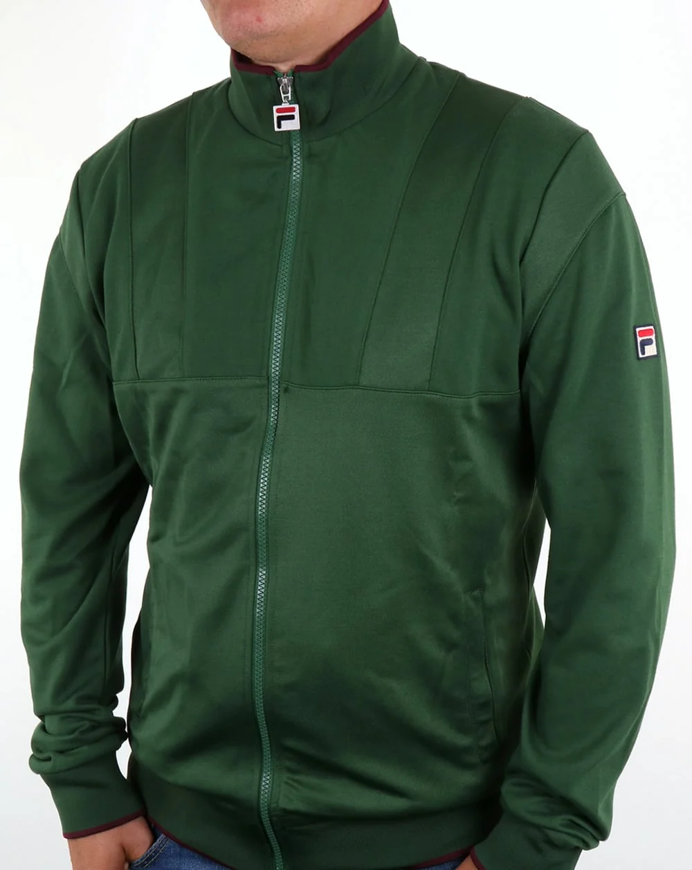 Fila Vintage Fontana Track Top Green - Image 4