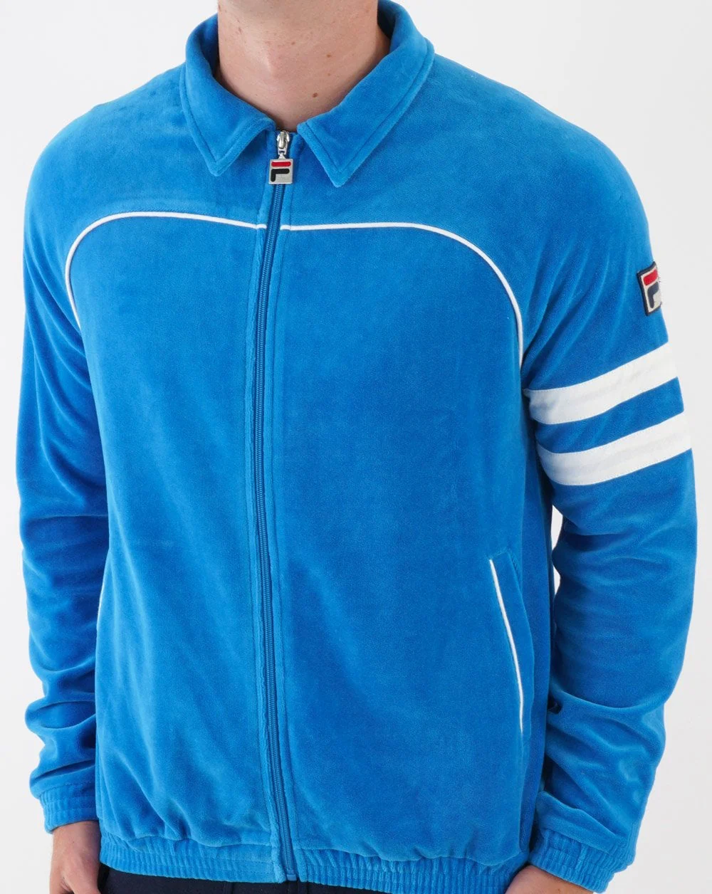 Fila Vintage Frankie Track Top French Blue/white - Image 2