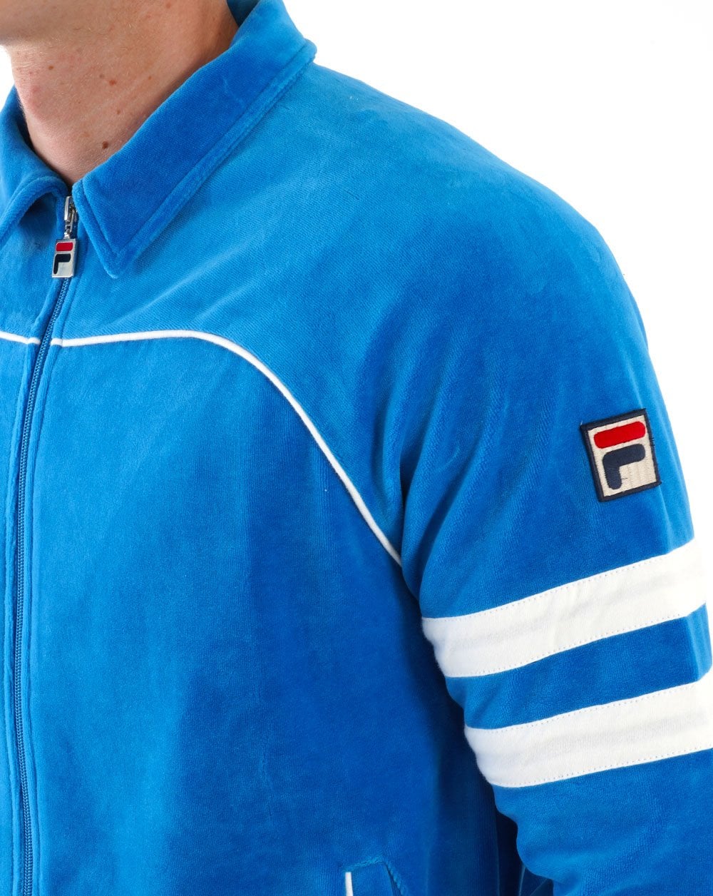 Fila Vintage Frankie Track Top French Blue/white - Image 3