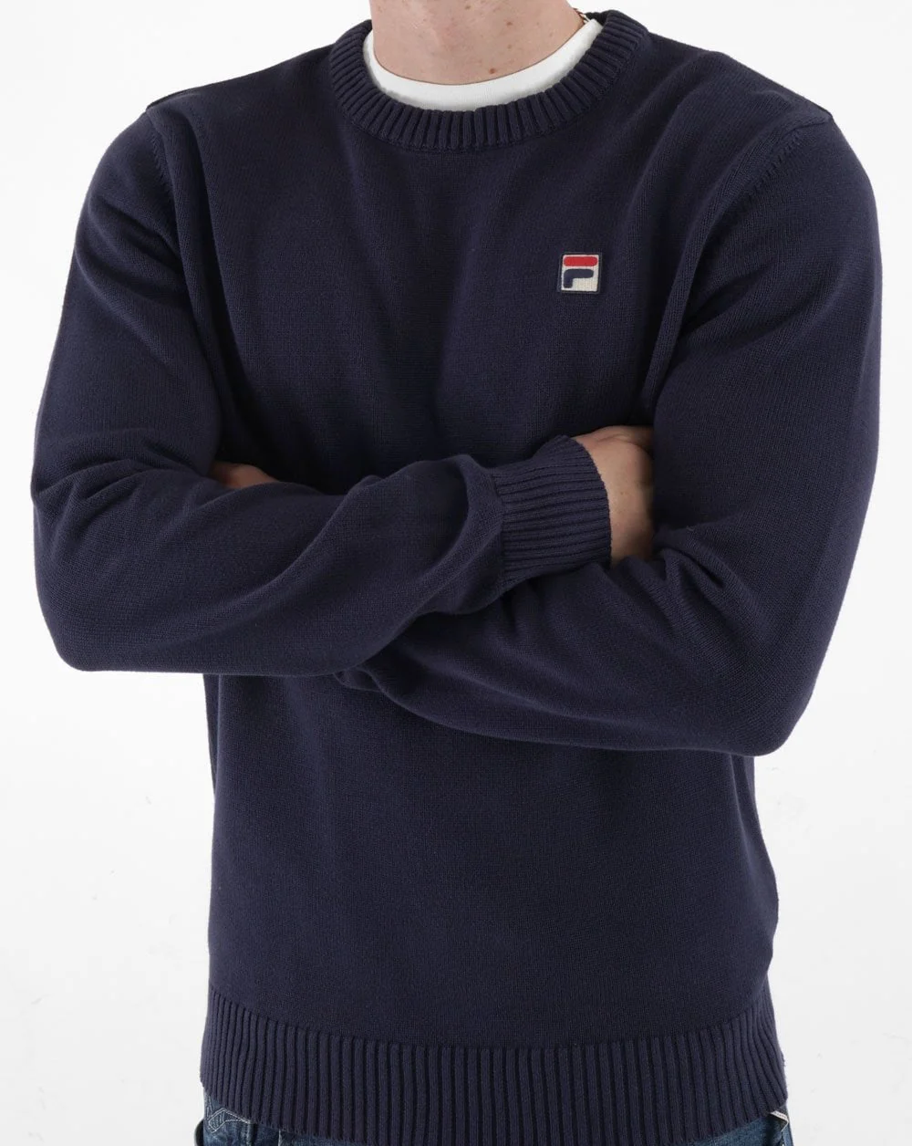 Fila Vintage Gavla Crew Knit Navy - Image 3