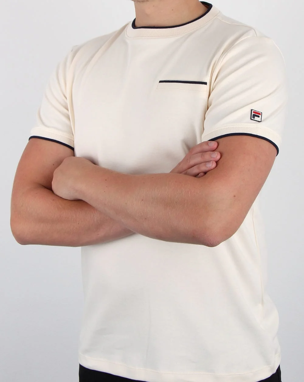 Fila Vintage Gianni T Shirt Gardenia - Image 3
