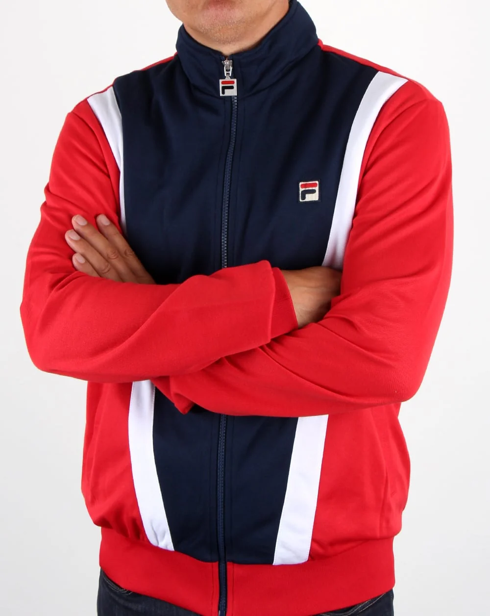 Fila Vintage Grosso Track Top Navy - Image 2