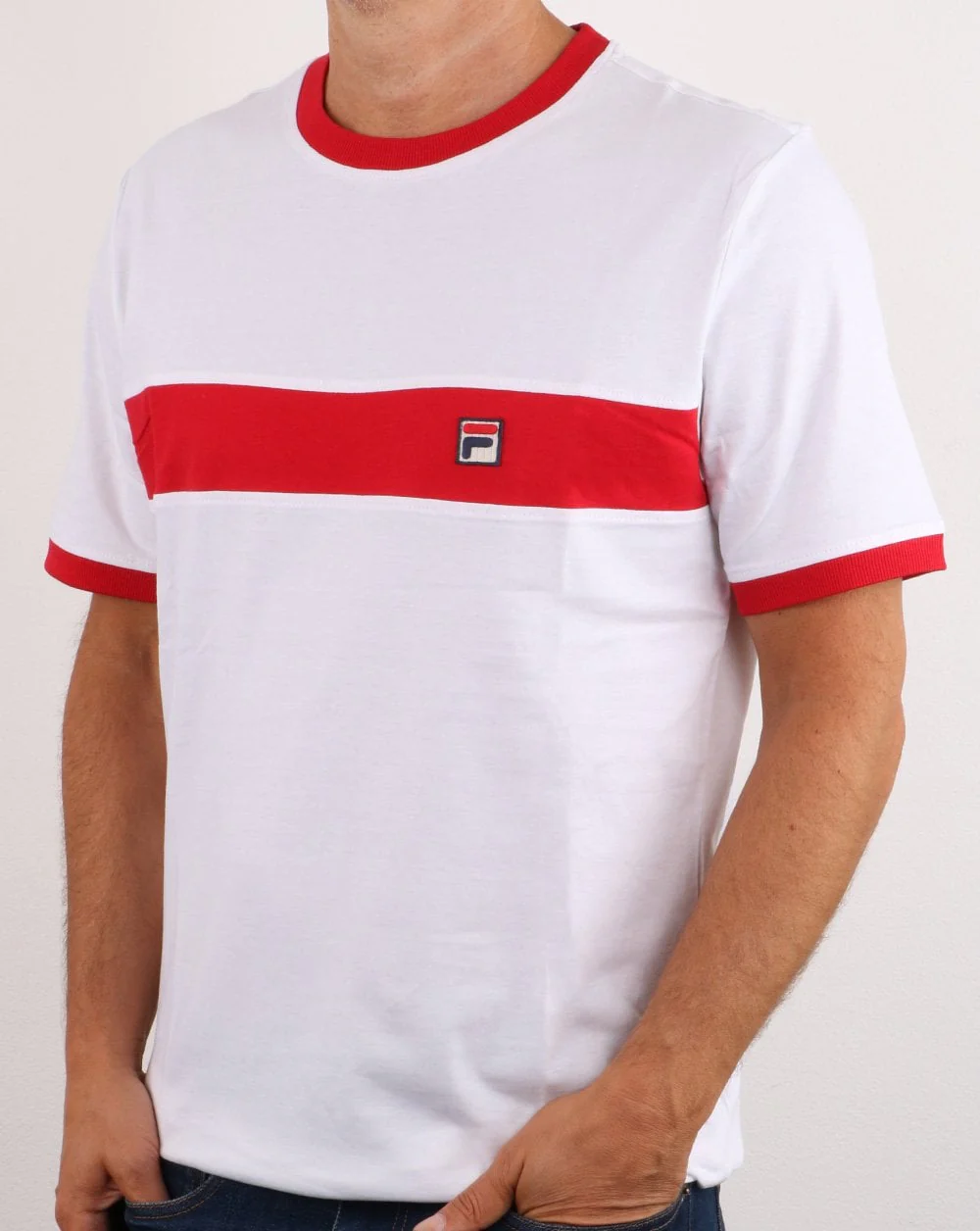 Fila Vintage Joshua T Shirt White - Image 2