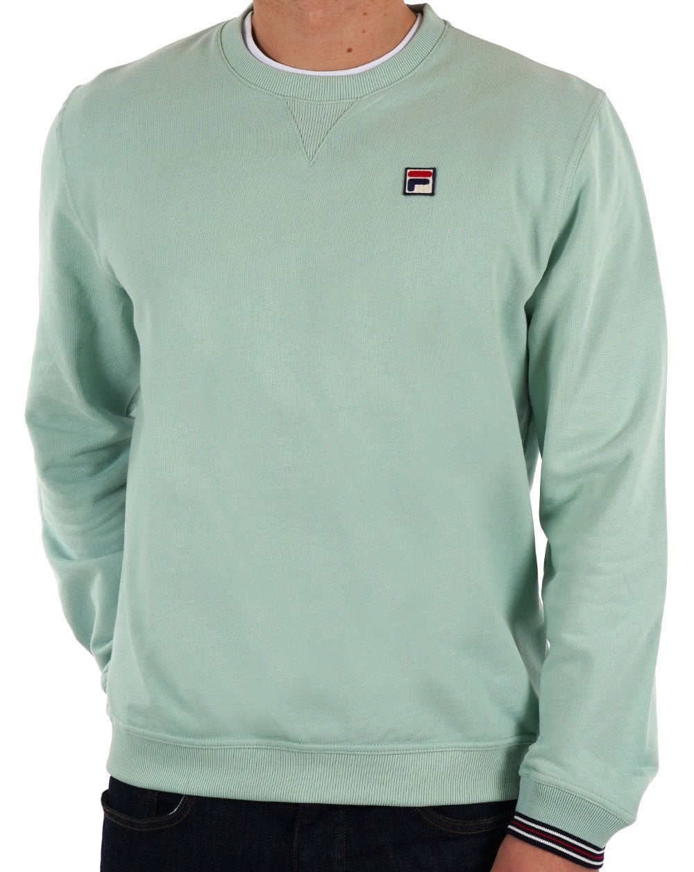 Fila Vintage Kell Crew Sweat Light Green - Image 3