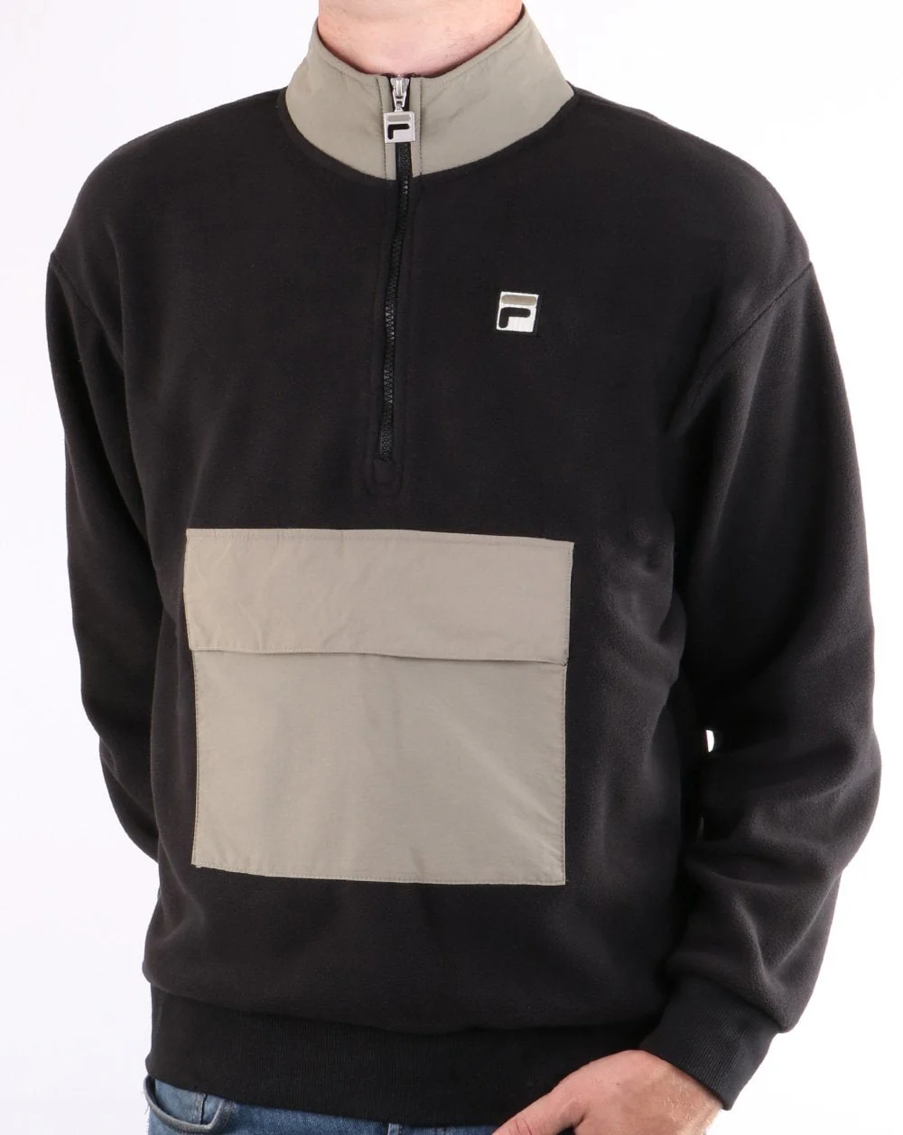 Fila Vintage Kenny Sherpa Fleece Black/Grey - Image 2
