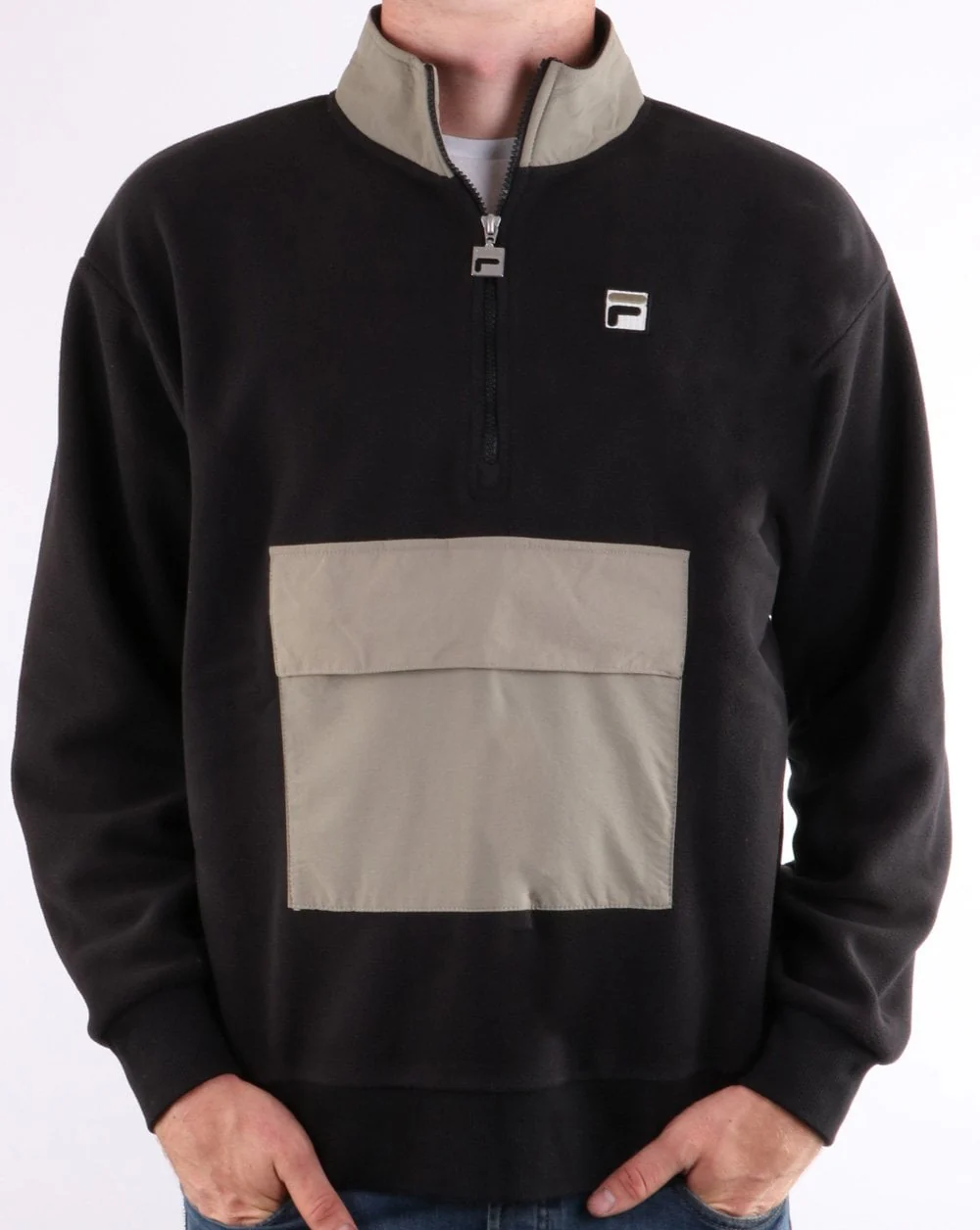Fila Vintage Kenny Sherpa Fleece Black/Grey - Image 3